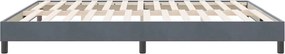 vidaXL Box Spring Κρεβάτι χωρίς στρώμα Σκούρο γκρι 180x220 cm Velvet