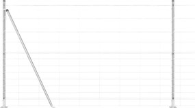 vidaXL Στύλος Περιφράξεων Γαλβανισμένο 50 x 1,5 m Ατσάλι