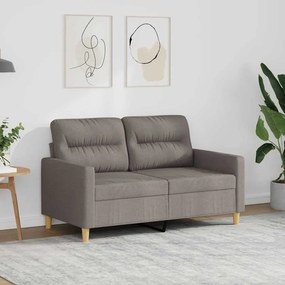 vidaXL Καναπές Διθέσιος Taupe 120 εκ. Υφασμάτινος