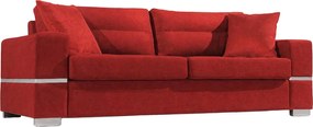 Καναπές Φένια Τριθέσιος-230φ 90β εκ.-Κόκκινο