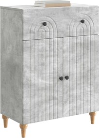 vidaXL Πλαϊνό γραφείο Γκρι Σκυροδέματος 66 x 34,5 x 90 εκ