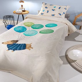 Κουβέρτα Παιδική Ultrasoft Pet Blue Saint Clair Single 160x220cm Πολυέστερ
