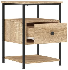 VidaXL Κομοδίνα 2 τεμ. Sonoma Δρυς 40 x 42 x 56 εκ. από Επεξεργ. Ξύλο