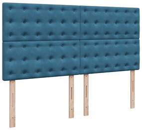 ΚΡΕΒΑΤΙ BOXSPRING ΜΕ ΣΤΡΩΜΑ ΜΠΛΕ 200X200 ΕΚ. ΒΕΛΟΥΔΙΝΟ 3294746