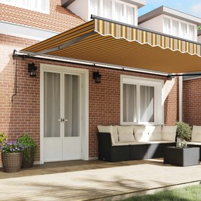 vidaXL Αναδιπλούμενη τέντα Πολύχρωμο 500 x 350 εκ Ύφασμα και αλουμίνιο