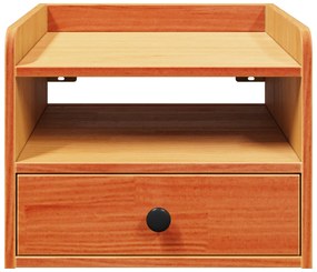 vidaXL Κομοδίνο Καφέ κεριού 38 x 36 x 29.5 εκ Συμπαγές ξύλο πεύκου