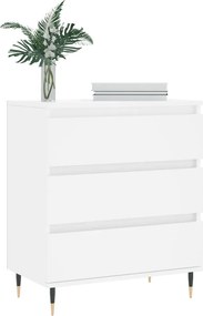 vidaXL Συρταριέρα Λευκή 60 x 35 x 70 εκ. από Επεξεργασμένο Ξύλο