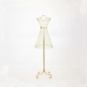 Διακοσμητικό Μπούστο Σε Βάση 752-28570 40,5x35,5x142cm Gold Estheti Home Metal