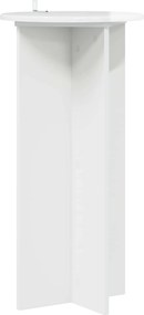 vidaXL Βάση φυτών 2 τεμ. Γυαλιστερό Λευκό 40 x 40 x 80 cm
