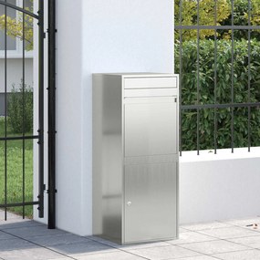 vidaXL Θυρίδα Πακέτων Ασημί 47,5 x 38 x 59 εκ. Επικαλυμμένος Χάλυβας