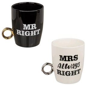 Κούπες (Σετ 2τμχ) Out Of The Blue By Octopus Mr Right & Mrs Always Right