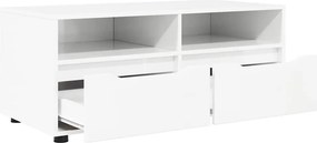 vidaXL Ντουλάπι TV 100 x 48 x 43 εκ. Υψηλής γυαλάδας λευκό
