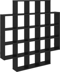 vidaXL Ράφι Τοίχου Μαύρη Δρυς 100 x 13 x 100 εκ Επεξεργασμένο Ξύλο