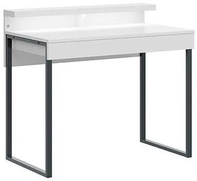 Τραπέζι γραφείου Boston 362, Με συρτάρια, Αριθμός συρταριών: 1, 85x100x57cm, 32 kg, Άσπρο | Epipla1.gr