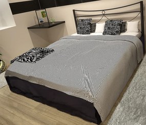 Κρεβάτι Pier-90x190-Μαύρο-Χωρίς ποδαρικό