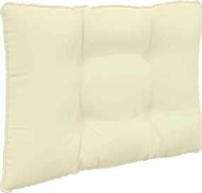 vidaXL Μαξιλάρι Καναπέ Εξωτερικού Χώρου 2 pcs Κρεμ Πολυεστέρας