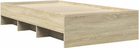 vidaXL Πλαίσιο Κρεβ. Χωρ. Στρώμα Sonoma Δρυς 90 x 190 εκ. Επεξ. Ξύλο