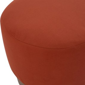 Σκαμπό Vinde Κοραλί Με Χρυσή Βάση Φ40x35 Εκ.