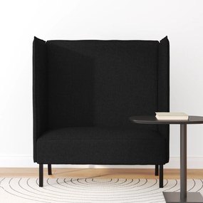vidaXL Καναπές Highback Μαύρος 109x56x121 εκ. Υφάσματος