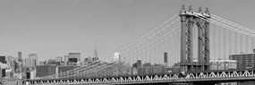 Εικόνα των ουρανοξυστών της Νέας Υόρκης σε μαύρο & άσπρο - 120x40