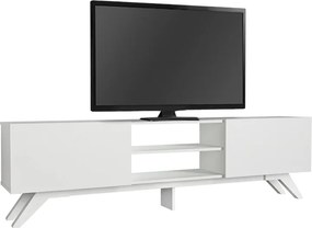 Έπιπλο τηλεόρασης Jarvis Megapap χρώμα λευκό 180x31,3x58εκ.