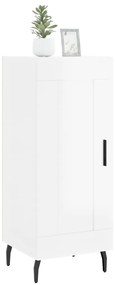 vidaXL Ντουλάπι Γυαλιστερό Λευκό 34,5x34x90 εκ. Επεξεργασμένο Ξύλο