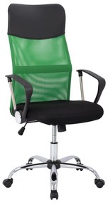 Office chair  Black Green Mesh chromed leg 61x58x118