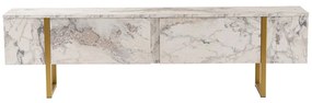 Έπιπλο Τηλεόρασης Serenity 241NRD1307 180x29,5x50cm Marble Effect White-Gold