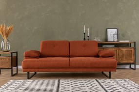 2-Seat Sofa-Bed Mustang - Orange Orange