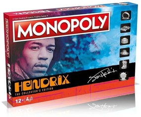Επιτραπέζιο Παιχνίδι Monopoly - Jimi Hendrix WM03131-EN1 (Αγγλική Γλώσσα) Για 2-6 Παίκτες 12 Ετών+ Multicolor Winning Moves