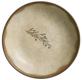 Πιάτο Βαθύ Stoneware Bio Nativa No1942 Porto Brasil 22,5cm Μπεζ