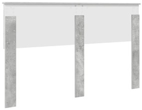 vidaXL Κεφαλάρι Σκυρόδεμα Γκρι 150 cm Επεξεργασμένο ξύλο