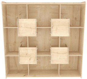 Βιβλιοθήκη Alimo 875ZNA4639 136,7x27,5x138cm Oak