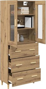 vidaXL Highboard Artisan Oak 69,5 x 34 x 180 εκ.