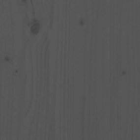 Ζαρντινιέρα με Ράφι Γκρι 82,5x34,5x81 εκ. Μασίφ Ξύλο Πεύκου - Γκρι