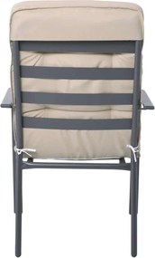 Πολυθρόνα steel ανθρακί Astor E5151 58x77x94cm