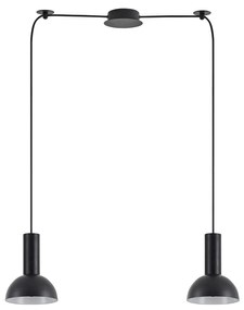 SE21-BL-4-BL2-MS3 ADEPT TUBE Black Pendant Black Metal Shade+ HOMELIGHTING 77-8557