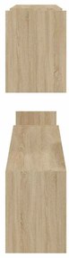 vidaXL Ραφιέρες Τοίχου 2 τεμ Sonoma Δρυς 100 x 15 x 50 εκ. Επεξ. Ξύλο
