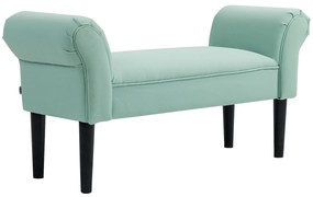 HOMCOM Ταπετσαρισμένο παγκάκι για υπνοδωμάτιο και διάδρομο, αντοχή έως 130 kg, 102 x 36 x 51 cm, Πράσινο