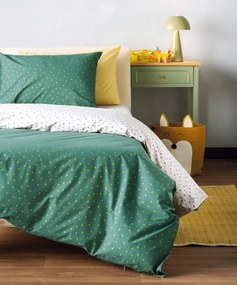 Σεντόνια Παιδικά Picadily (Σετ 3τμχ) Green-Gold Kentia Μονό 160x245cm 100% Βαμβάκι