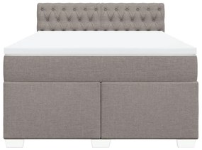 ΚΡΕΒΑΤΙ BOXSPRING ΜΕ ΣΤΡΩΜΑ TAUPE 140X200 ΕΚ. ΥΦΑΣΜΑΤΙΝΟ 3288222