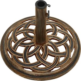 vidaXL Βάση Ομπρέλας Χάλκινη 44 x 44 x 31 εκ. από Χυτοσίδηρο