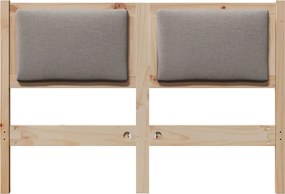 vidaXL Κεφαλάρι Άλλο Καφέ 120 cm Μασίφ ξύλο πεύκου