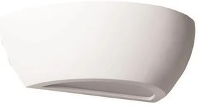 Απλίκα Τοίχου 1XE14 31X15X11 Γύψος Οβάλ 147-53307 Λευκό Eurolamp-147-53307-Λευκό 147-53307