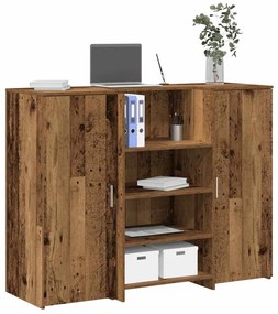 vidaXL Γραφείο υποδοχής Παλιό Ξύλο 135x50x103,5 εκ. Επεξεργασμένο Ξύλο