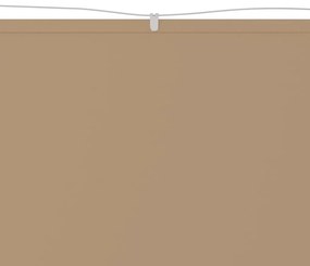 vidaXL Τέντα Κάθετη Taupe 60 x 360 εκ. από Ύφασμα Oxford