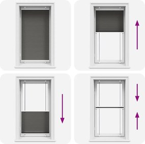 vidaXL Πλισέ περσίδα Μαύρο 80x150 cm Πλάτος υφάσματος 79,4 cm