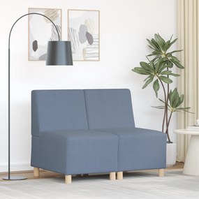 vidaXL Καθίσμα Σαλονιού 2 pcs Μπλε 55 x 74 x 82 εκ. Βελούδο