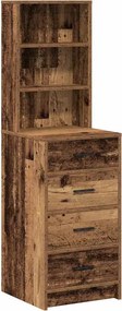 vidaXL Highboard Παλαιό ξύλο 40 x 41 x 135 εκ. Επεξεργασμένο ξύλο