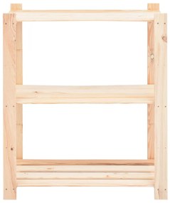 vidaXL Ραφιέρες 3 Επιπέδων 3 τεμ 150 κ. 80x38x90 εκ. Μασίφ Ξύλο Πεύκου